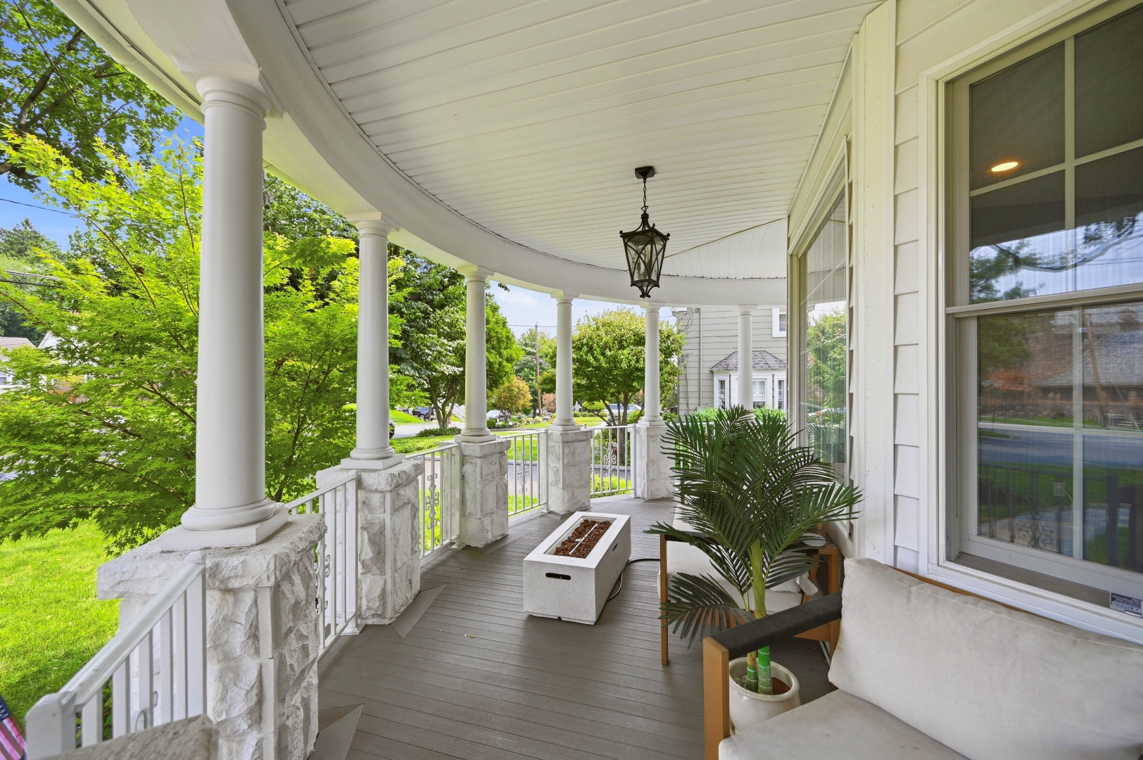 Front exterior at dusk at 189 Highfield Lane, Nutley