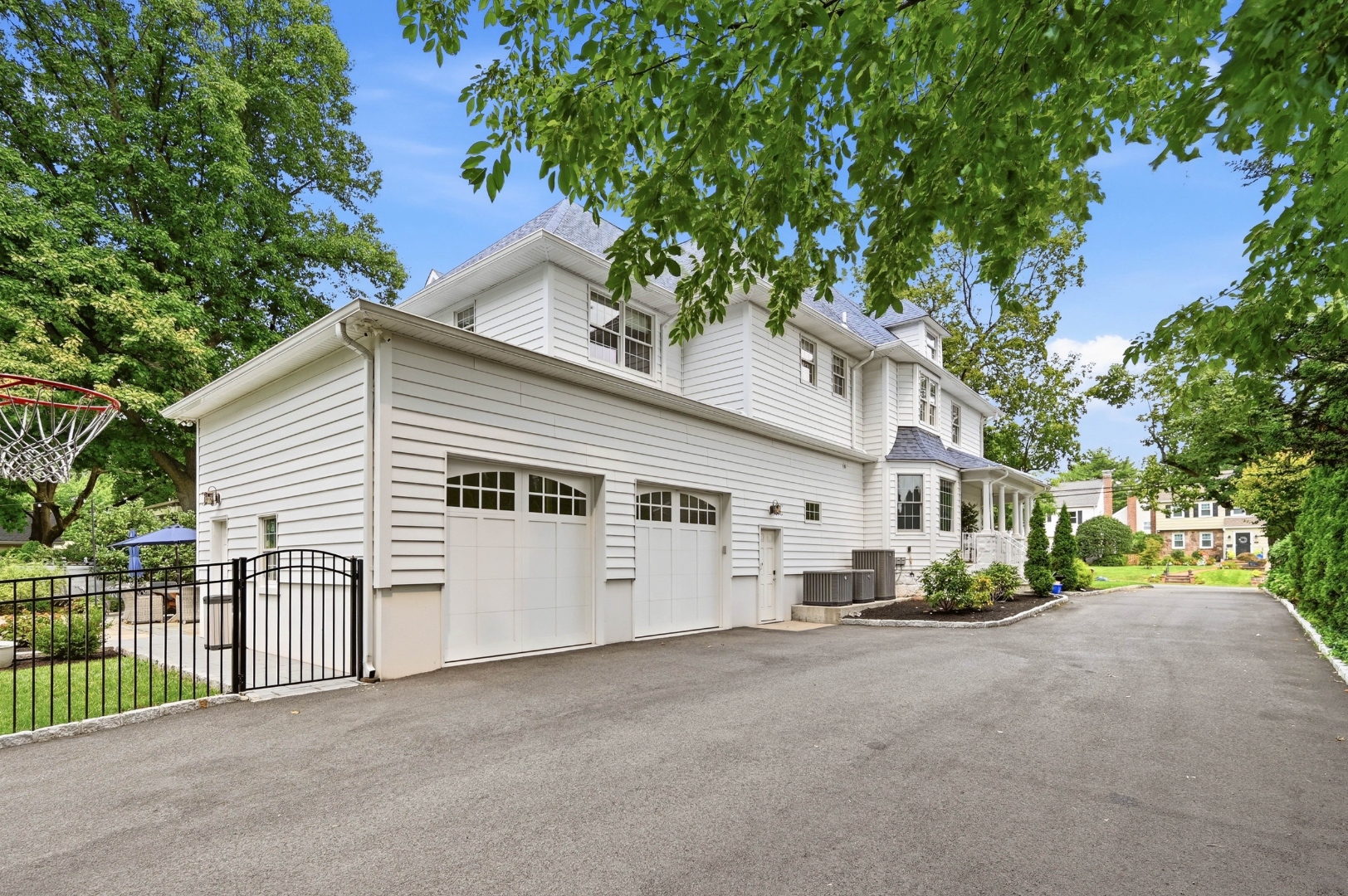 Attached two-car garage at 189 Highfield Lane, Nutley